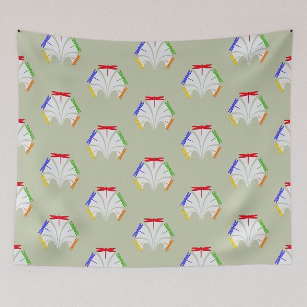 Item preview, Flight of Dragonflies designed and sold by uduforuDesigns.