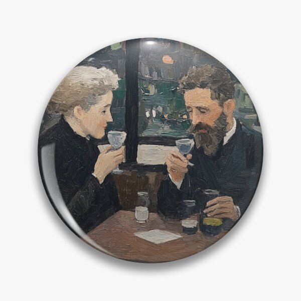 Item preview, Pierre and Marie Curie | Post-impressionist painting style designed and sold by ComicsFactory.