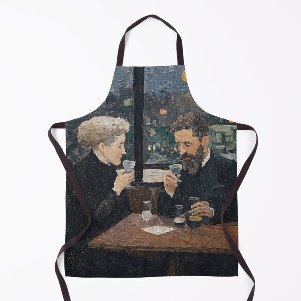 Item preview, Pierre and Marie Curie | Post-impressionist painting style designed and sold by ComicsFactory.