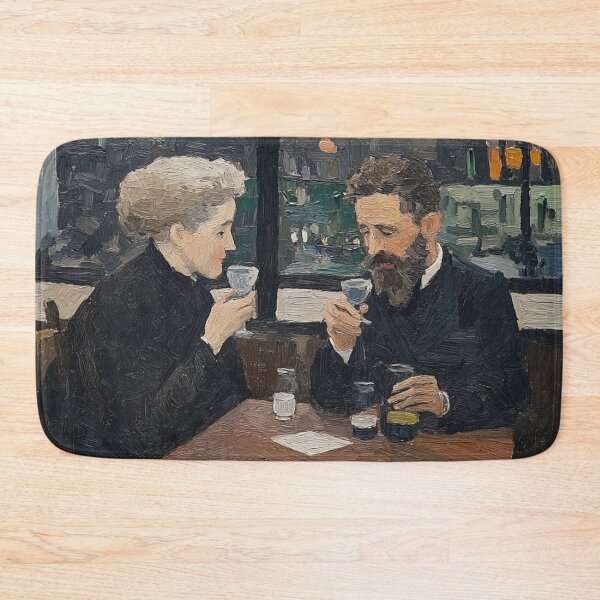Item preview, Pierre and Marie Curie | Post-impressionist painting style designed and sold by ComicsFactory.