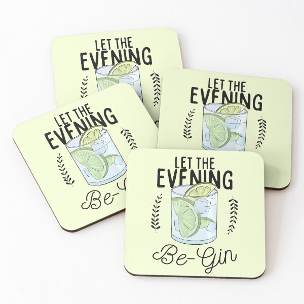 Item preview, Let The Evening Be Gin designed and sold by Lampblack and Bone.
