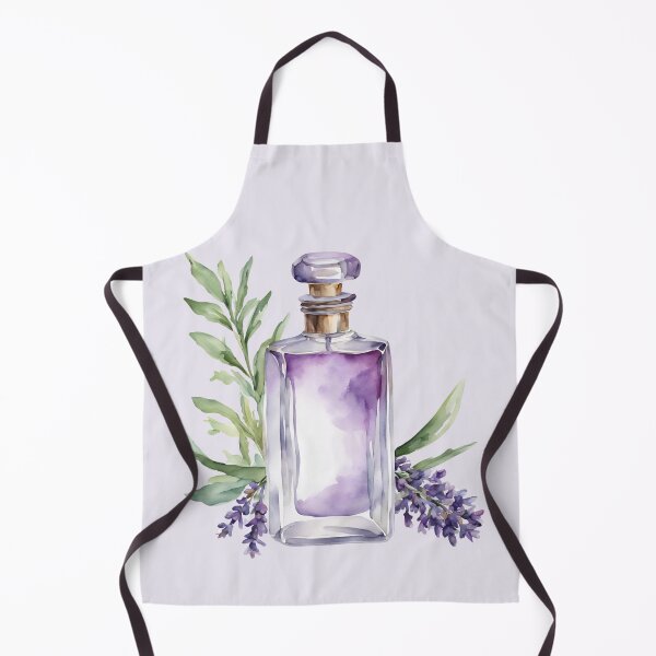 Item preview, Perfume Bottle Watercolor, Lavender Perfume, perfume, paris, purple flowers,  watercolor,  hydrangea designed and sold by KolorellaS.
