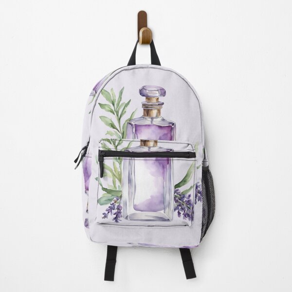Item preview, Perfume Bottle Watercolor, Lavender Perfume, perfume, paris, purple flowers, watercolor, hydrangea designed and sold by KolorellaS.