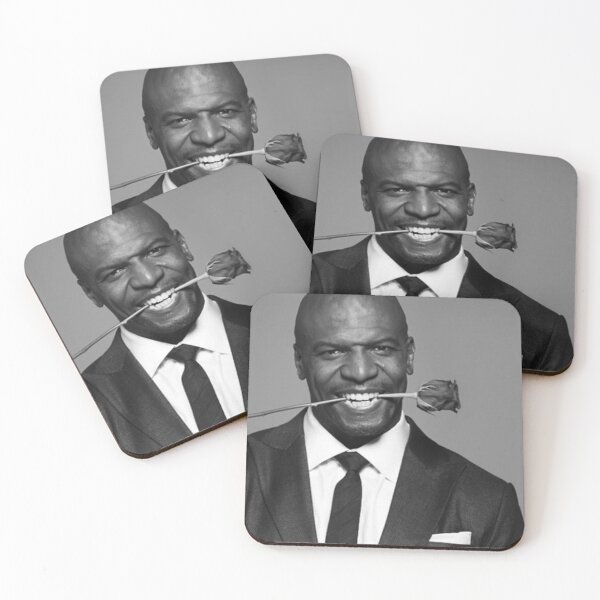 Item preview, Terry Crews with a rose in his mouth designed and sold by MARTBOMM.