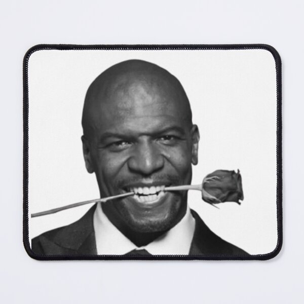 Item preview, Terry Crews with a rose in his mouth designed and sold by MARTBOMM.