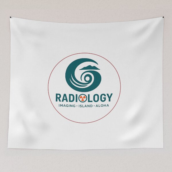 Item preview, Island Radiology Wave Spiral Logo designed and sold by AlohaRadGear.