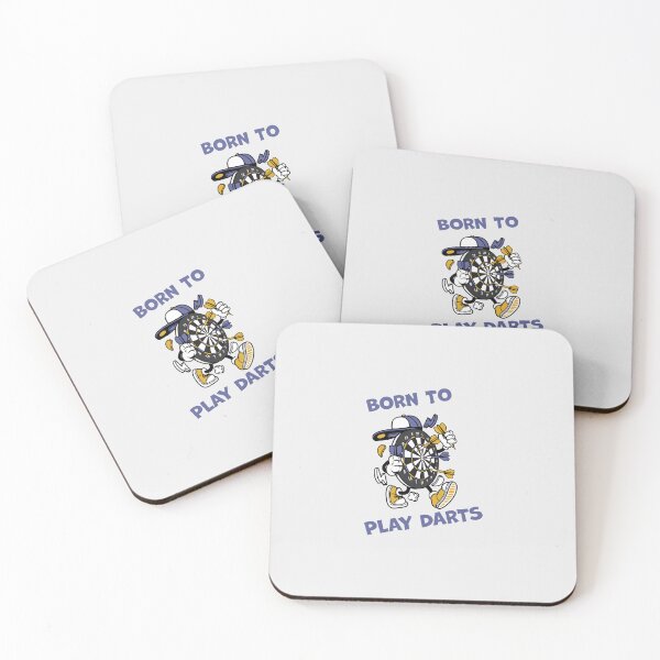 Item preview, Born to Play Darts – Funny Dart Lovers with Cartoon Target Character designed and sold by paulo silveira.