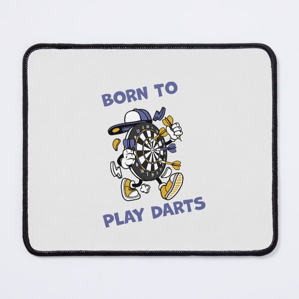Item preview, Born to Play Darts – Funny Dart Lovers with Cartoon Target Character designed and sold by paulo silveira.