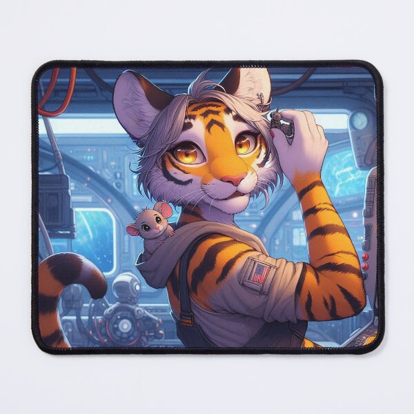 Item preview, Tiger Robotics Repair Tech and Her Little Friend designed and sold by nikkolaus.