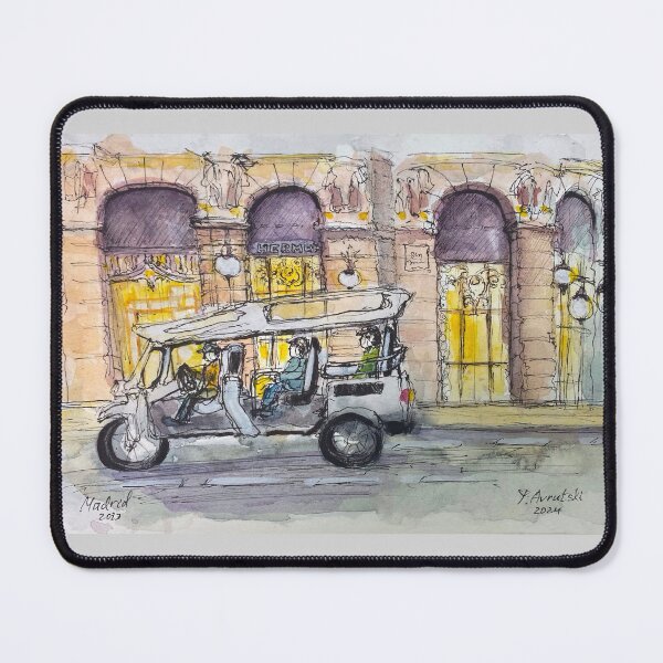 Item preview, Evening streets of Madrid designed and sold by Julia's Print Studio .