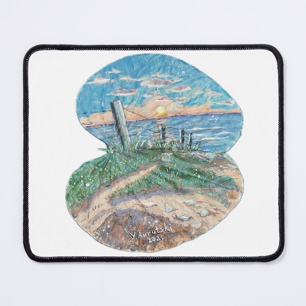 Item preview, Sunset by the Sea – Acrylic on Real Tree Leaf designed and sold by Julia's Print Studio .