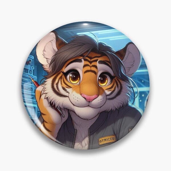 Item preview, Plus-Sized Tiger and Her Little Friend in Space designed and sold by nikkolaus.