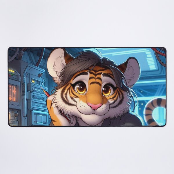 Item preview, Plus-Sized Tiger and Her Little Friend in Space designed and sold by nikkolaus.