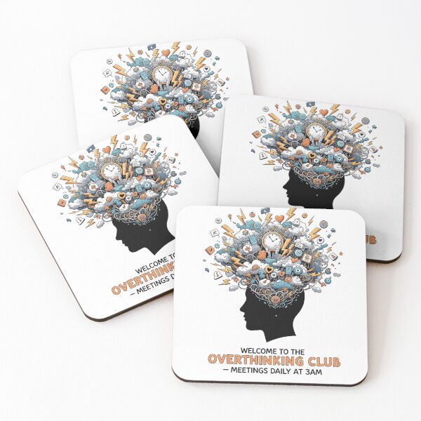 Item preview, Overthinking Club – 3AM Mind Explosion Design designed and sold by ZygGDesign.
