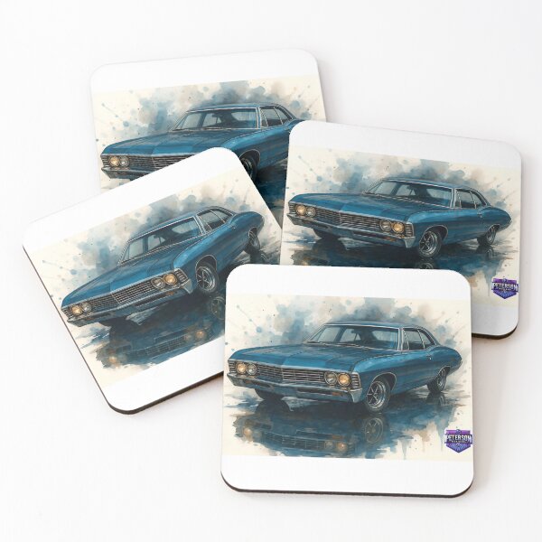Item preview, 1967 Chevy Impala Fanart (Blue2) designed and sold by Peterson Designs.