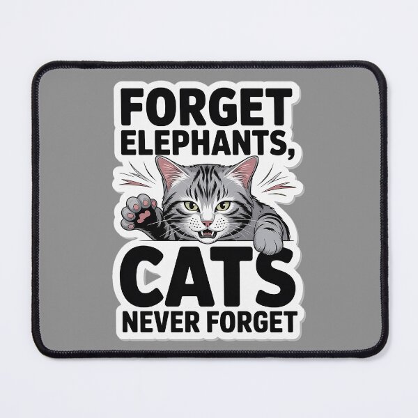 Item preview, Cats Never Forget designed and sold by Interrupt Art.