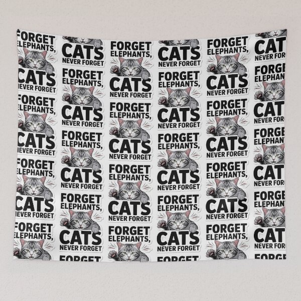 Item preview, Cats Never Forget designed and sold by Interrupt Art.
