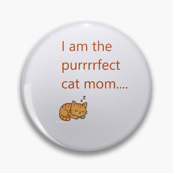 Item preview, Cute sleeping cat with “purrrfect cat mom” text designed and sold by hardingcarl2.
