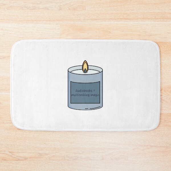Item preview, Audiobooks = Multitasking Magic - Book Lover Scented Candle Design for Readers & Productivity Nerds designed and sold by OceaneZwDesigns.