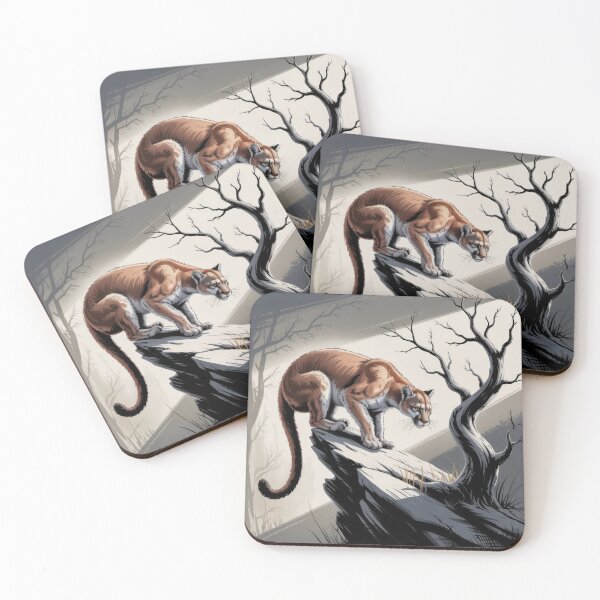 Item preview, Mountain Lion vs Tree designed and sold by HabitableMoons.