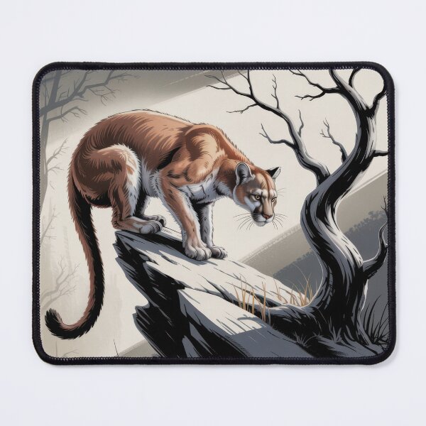 Item preview, Mountain Lion vs Tree designed and sold by HabitableMoons.