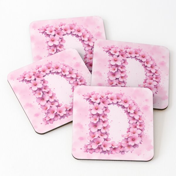 Item preview, Pink Letter D / Floral Initial Monogram for Girls designed and sold by roxysnextgenart.
