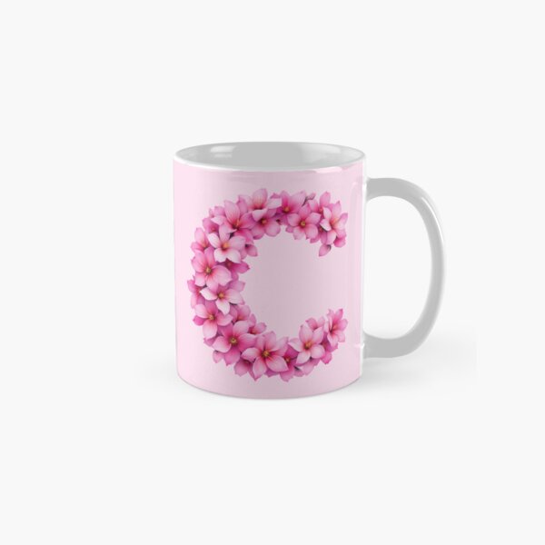 Item preview, Pink Letter C / Floral Initial Monogram for Girls designed and sold by roxysnextgenart.
