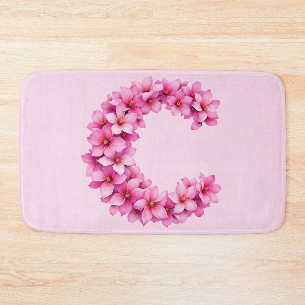 Item preview, Pink Letter C / Floral Initial Monogram for Girls designed and sold by roxysnextgenart.