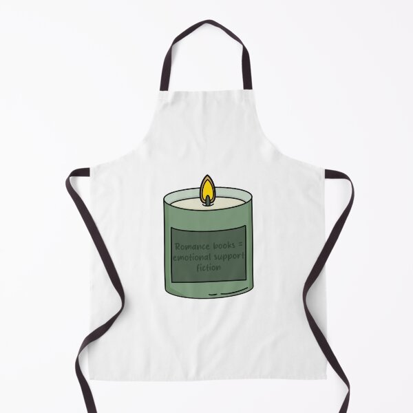 Item preview, Romance Books = Emotional Support Fiction - Heartwarming Book Lover Candle Design designed and sold by OceaneZwDesigns.