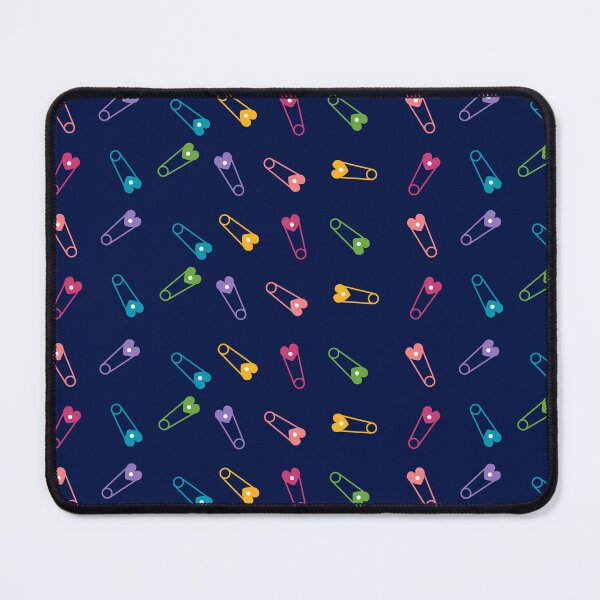 Item preview, Colorful Heart Safety Pin Pattern – Cute Punk Aesthetic designed and sold by Twin-StudioX.