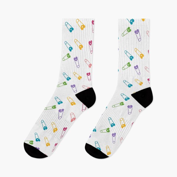 Item preview, Colorful Heart Safety Pin Pattern – Cute Punk Aesthetic designed and sold by Twin-StudioX.