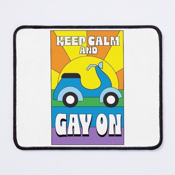 Item preview, Pride Month Keep Calm and Gay On LGBTQIA colorful rainbow design designed and sold by Jdawnink.