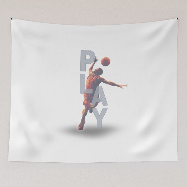 Item preview, PLAY – Bold Basketball Dunk Silhouette Typography Design designed and sold by MomentumbyOla.