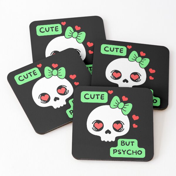 Item preview, cute but psycho  nu gothskull designed and sold by SKULLARTISTRY.