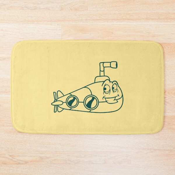 Item preview, Funny Submarine With Face Smiling Comic Cartoon designed and sold by shirt-o-mat.