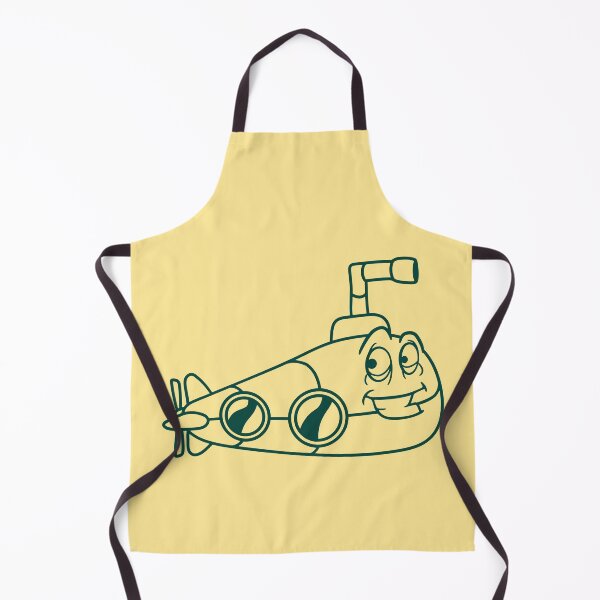 Item preview, Funny Submarine With Face Smiling Comic Cartoon designed and sold by shirt-o-mat.