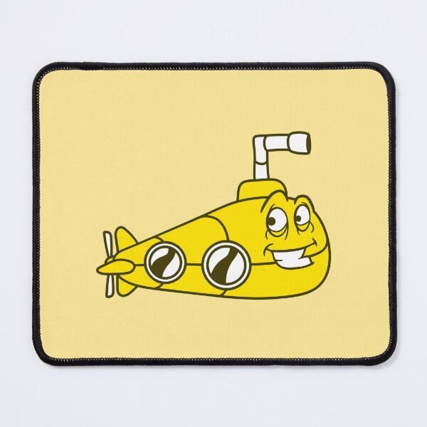 Item preview, Funny Submarine With Face Smiling Comic Cartoon designed and sold by shirt-o-mat.
