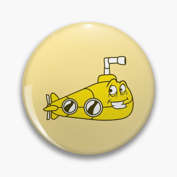 Item preview, Funny Submarine With Face Smiling Comic Cartoon designed and sold by shirt-o-mat.