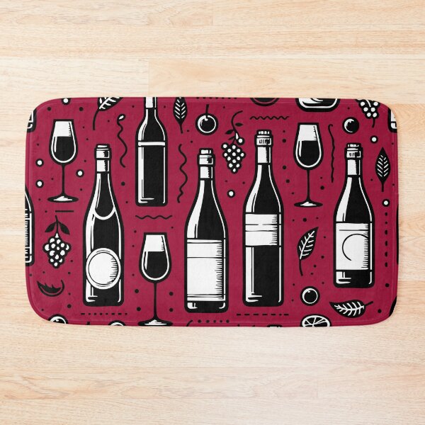 Item preview, Wine Bottles Pattern designed and sold by ArtFactoryAI.