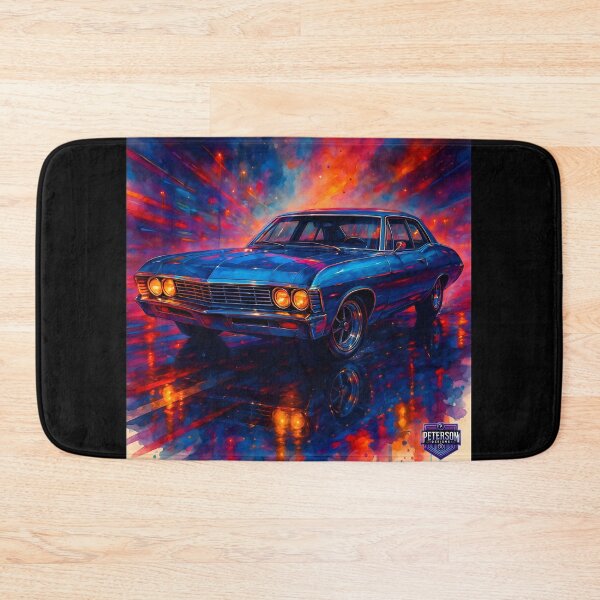 Item preview, 1967 Chevy Impala Watercolor Fanart (Blue) designed and sold by Peterson Designs.
