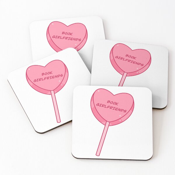 Item preview, Book Girlfriends - Heart Lollipop Sticker for Romance Readers and Book Lovers designed and sold by OceaneZwDesigns.