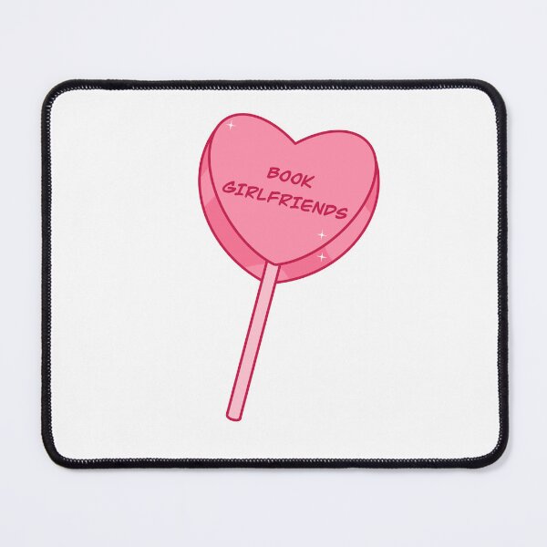 Item preview, Book Girlfriends - Heart Lollipop Sticker for Romance Readers and Book Lovers designed and sold by OceaneZwDesigns.