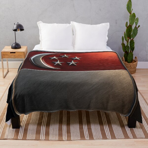 Item preview, Singapore Flag Metallic 3D – Reflective Emblem Design designed and sold by PrometheusStyle.