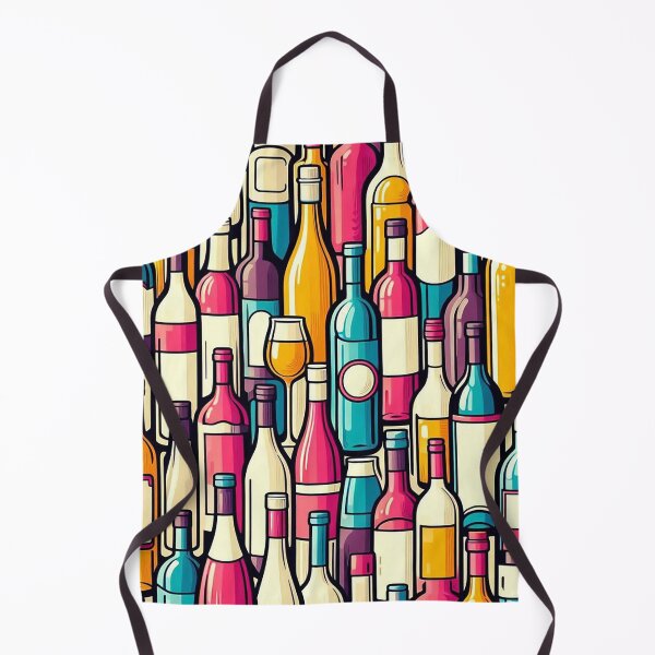 Item preview, Wine Bottles Pattern designed and sold by ArtFactoryAI.