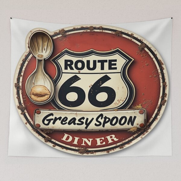 Item preview, Route 66 Greasy Spoon Cafe designed and sold by silverwolf2604.