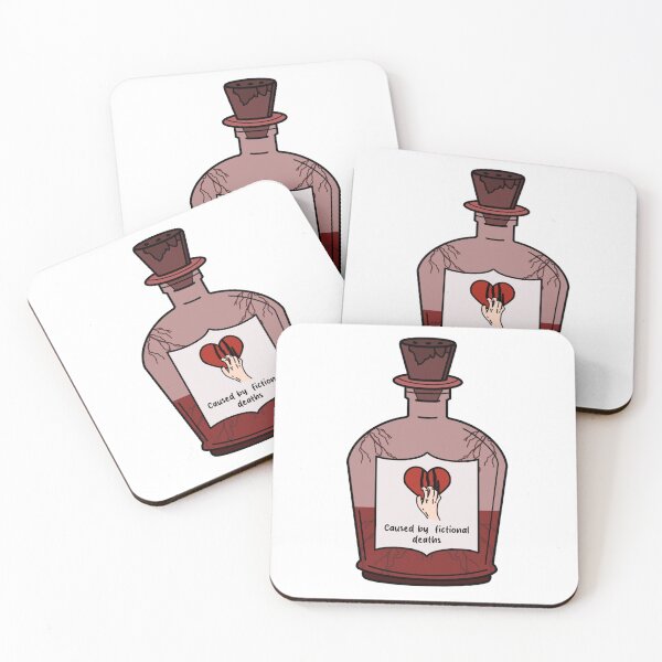 Item preview, Heartbreak - Caused by Fictional Deaths | Book Mourning Sticker for Readers designed and sold by OceaneZwDesigns.