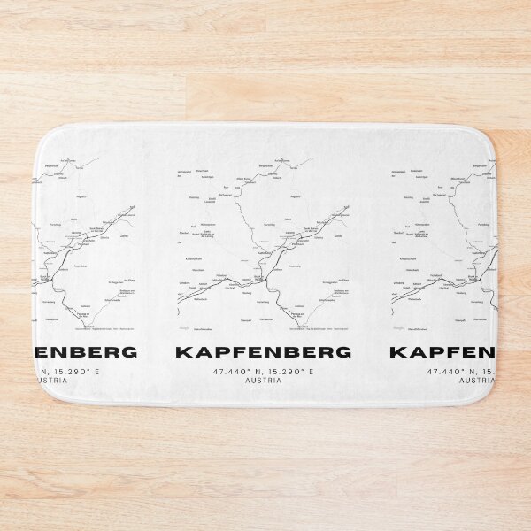 Item preview, Kapfenberg Map – Minimalist Austria Wall Print designed and sold by RM-Journey.