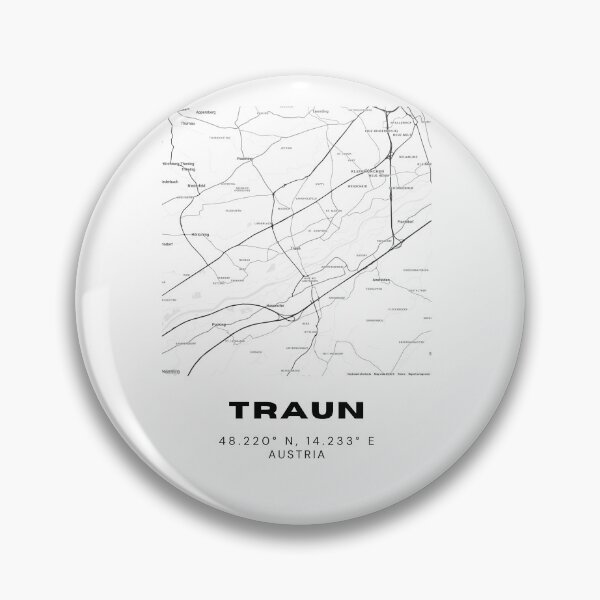 Item preview, Traun Map – Minimalist Upper Austria Wall Art designed and sold by RM-Journey.