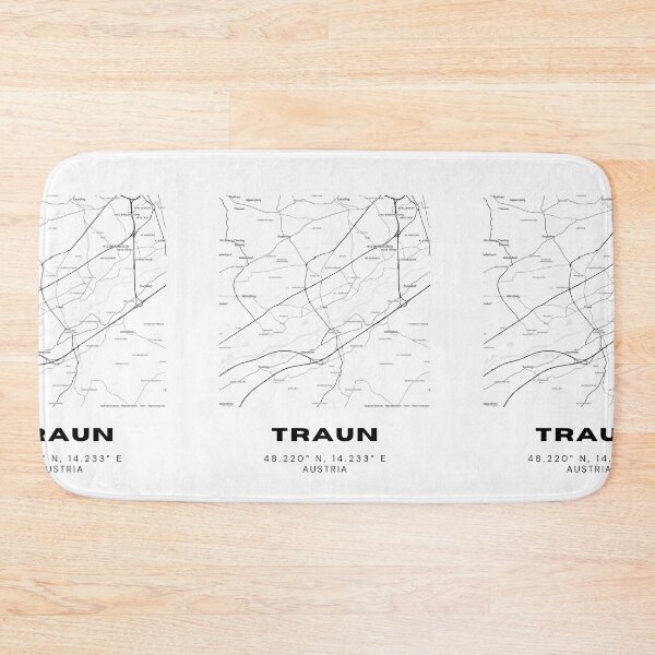Item preview, Traun Map – Minimalist Upper Austria Wall Art designed and sold by RM-Journey.