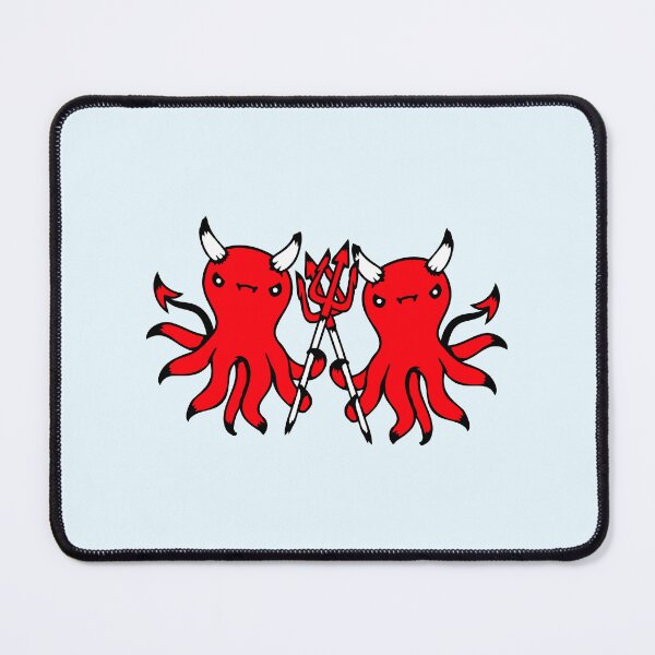 Item preview, 2 octopus devil hell team friends satan evil sweet designed and sold by shirt-o-mat.
